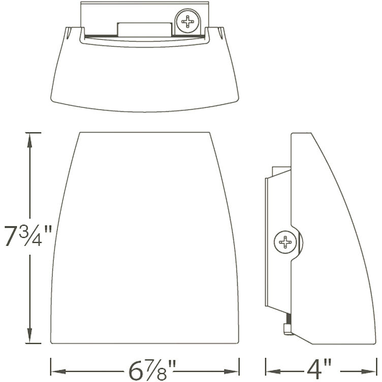 Endurance LED 7.75 inch White Outdoor Wall Lighting in 3000K, WAC Limited