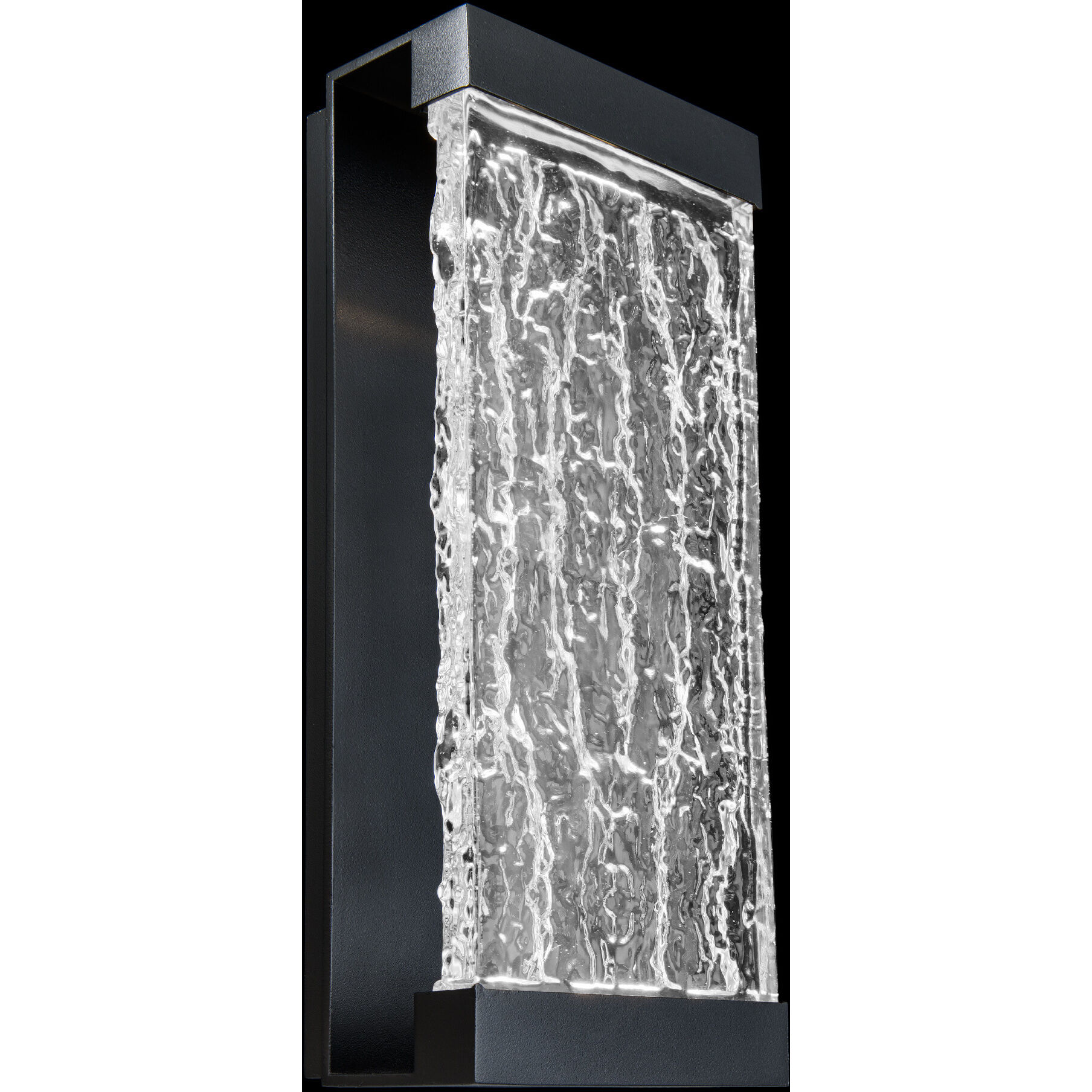 Fusion LED 14 inch Black Outdoor Wall Light, dweLED