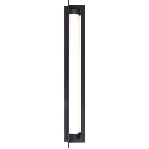 Oberon LED 26 inch Black Outdoor Wall Light, dweLED