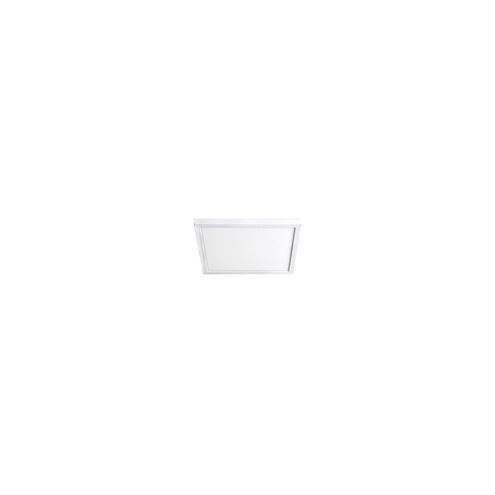 Square LED 7 inch White Flush Mount Ceiling Light in 3000K, 7in