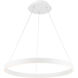 Sirius 1 Light 24 inch White Pendant Ceiling Light, dweLED