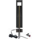 Cubical 12 7.4 watt Granite Bollard Light in 3000K Warm White LED, WAC Landscape
