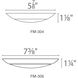 Disc LED 7.4 inch Bronze Flush Mount Ceiling Light in 4000K