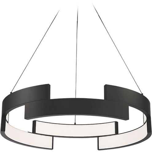 Trap LED 38 inch Black Pendant Ceiling Light, dweLED