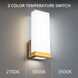Coltrane Wall Sconce Wall Light in 2700K, Aged Brass, dweLED