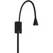 Stretch Reading Light Wall Light in Black, dweLED