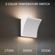 Cornice 2 Light 3.63 inch White ADA Wall Sconce Wall Light in 3500K, dweLED