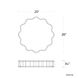 Vaughan LED 20 inch Brushed Nickel Flush Mount Ceiling Light, dweLED