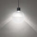 Gaze LED 12 inch Black Pendant Ceiling Light in 3500K, dweLED