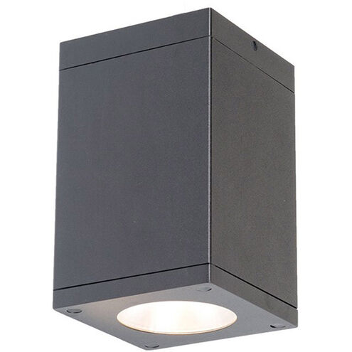Cube Arch LED 4.5 inch Graphite Flush Ceiling Light in Narrow, 90, 3000K