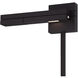 Flip Reading Light Wall Light in Black, dweLED