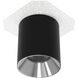 Zoron LED 3.63 inch Black and Chrome Outdoor Ceiling Lighting in Black/Chrome