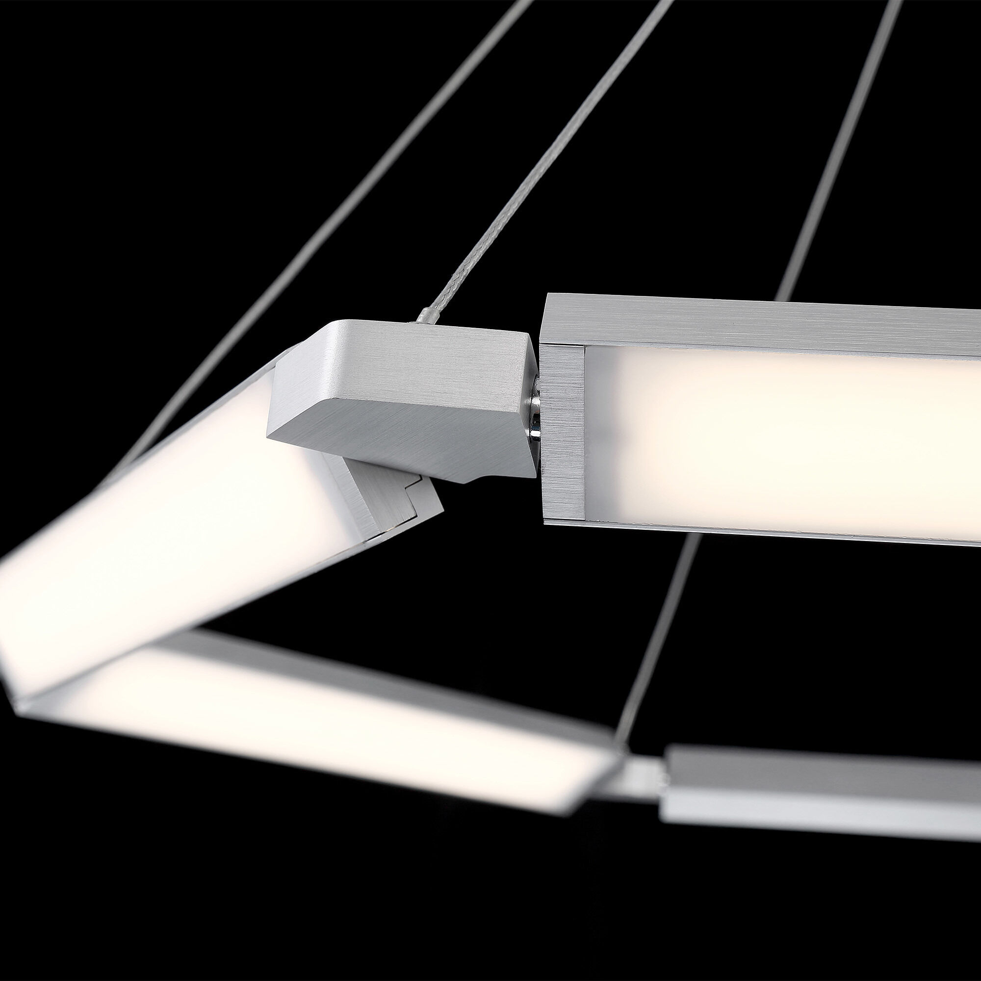 Lune LED 32 inch Aluminum Pendant Ceiling Light, dweLED