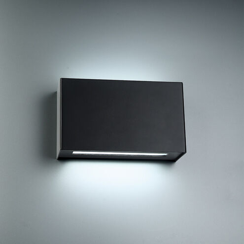 Blok LED 12 inch Black Bath Vanity & Wall Light in 3500K, dweLED