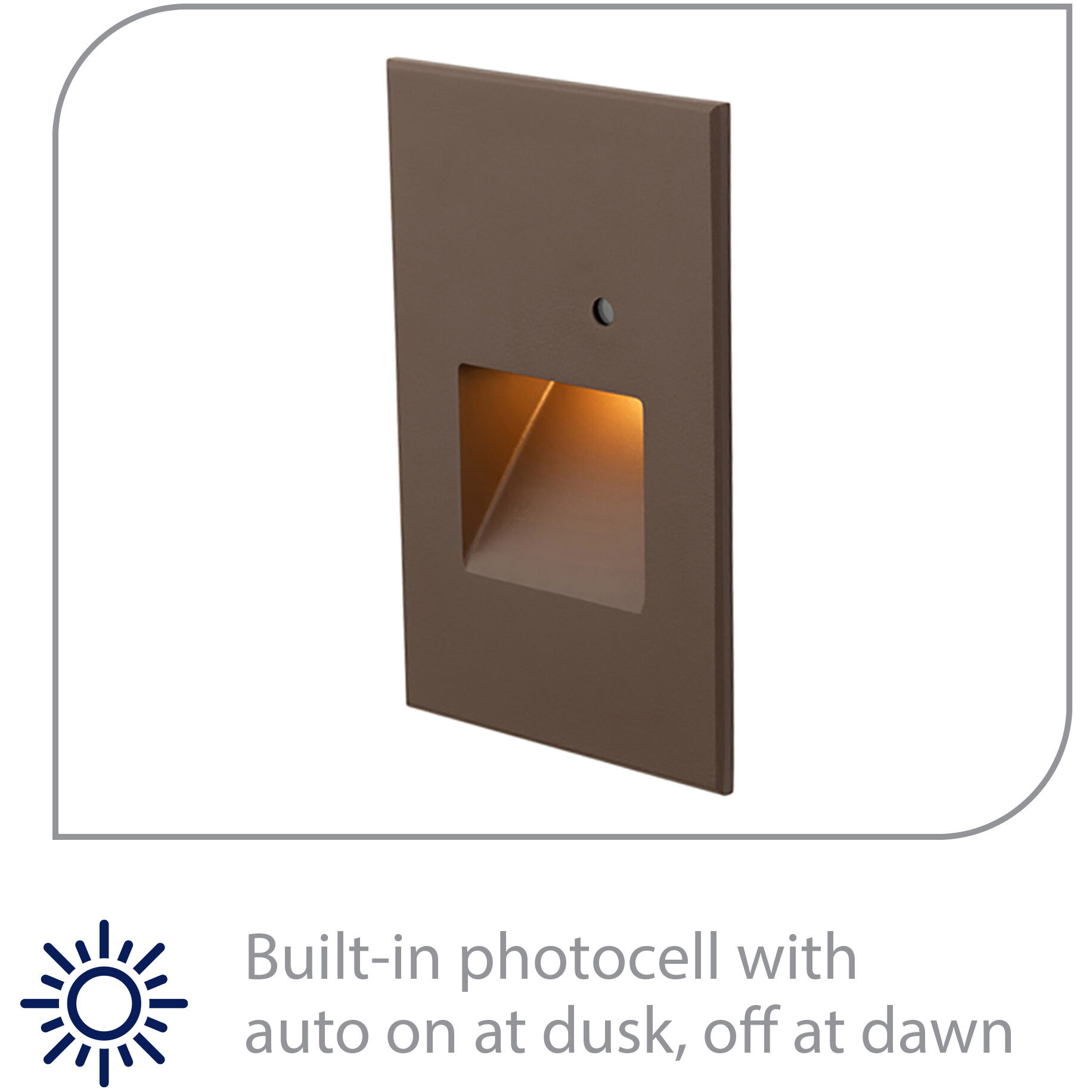 Tyler 120 3.8 watt Bronze Step and Wall Lighting in 3000K, WAC Lighting