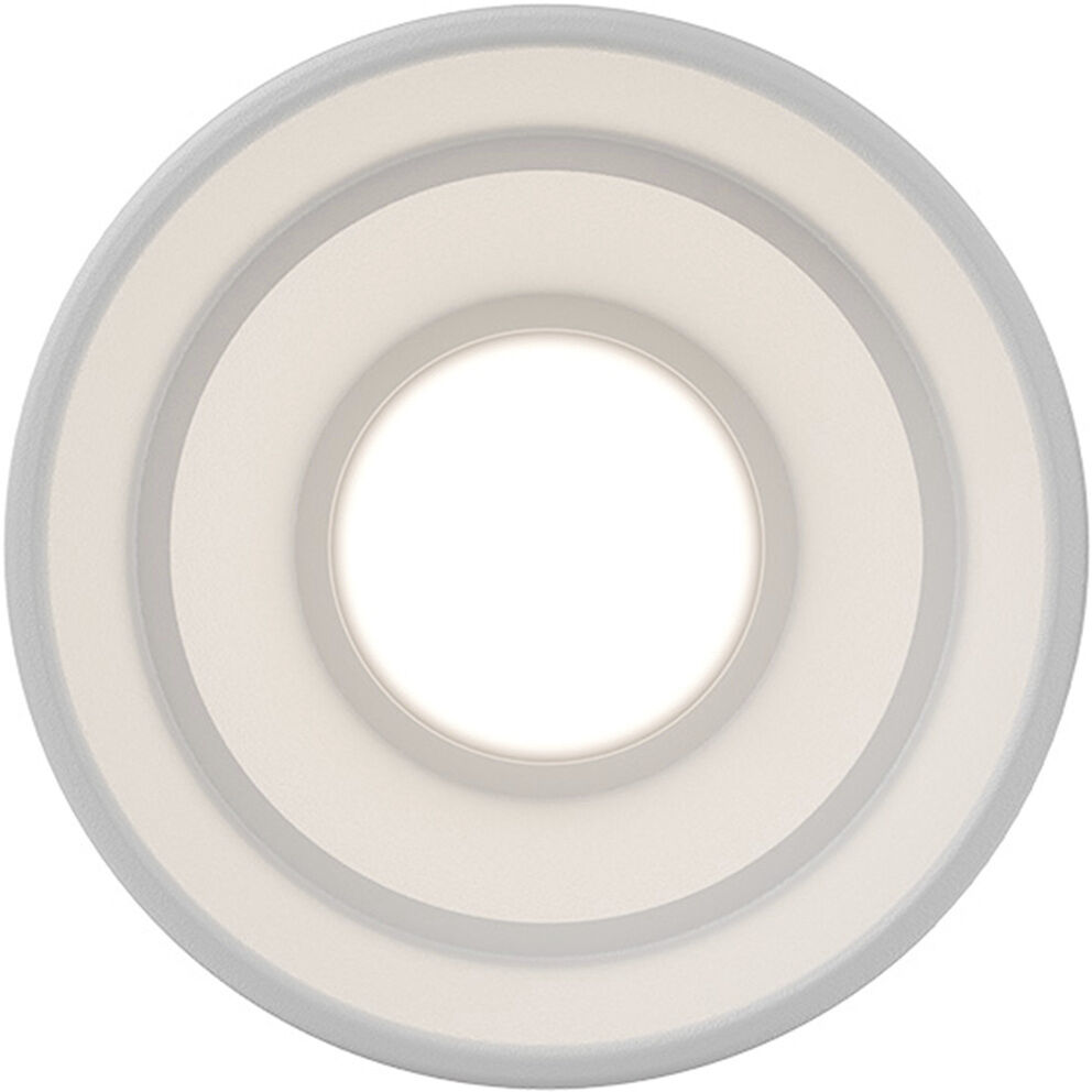 Downtown LED 3.5 inch White Outdoor Flush Mount in 3000K, dweLED