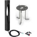 Scoop 277 13.2 watt Black Bollard Light in 3000K Warm White LED, WAC Landscape