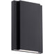 Layne Wall Sconce Wall Light in 2700K, Black, dweLED