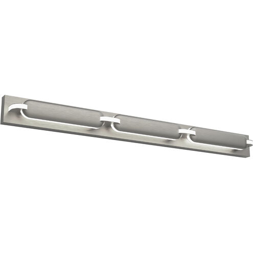 Spectacle LED 34.38 inch Brushed Nickel Bath Vanity & Wall Light in 2700K, dweLED