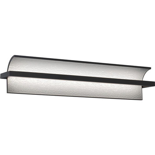 Shard LED 24 inch Black Bath Vanity & Wall Light in 2700K, dweLED