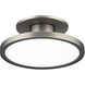 Twist-N-Lite LED 8 inch Brushed Nickel Semi-Flush Mount Ceiling Light
