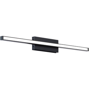 Parallax LED 24 inch Black Bath Vanity & Wall Light, dweLED