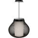 Poppin LED 16 inch Black Outdoor Pendant, dweLED
