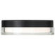 Dot LED 8.88 inch Black Flush Mount Ceiling Light in 3000K, dweLED