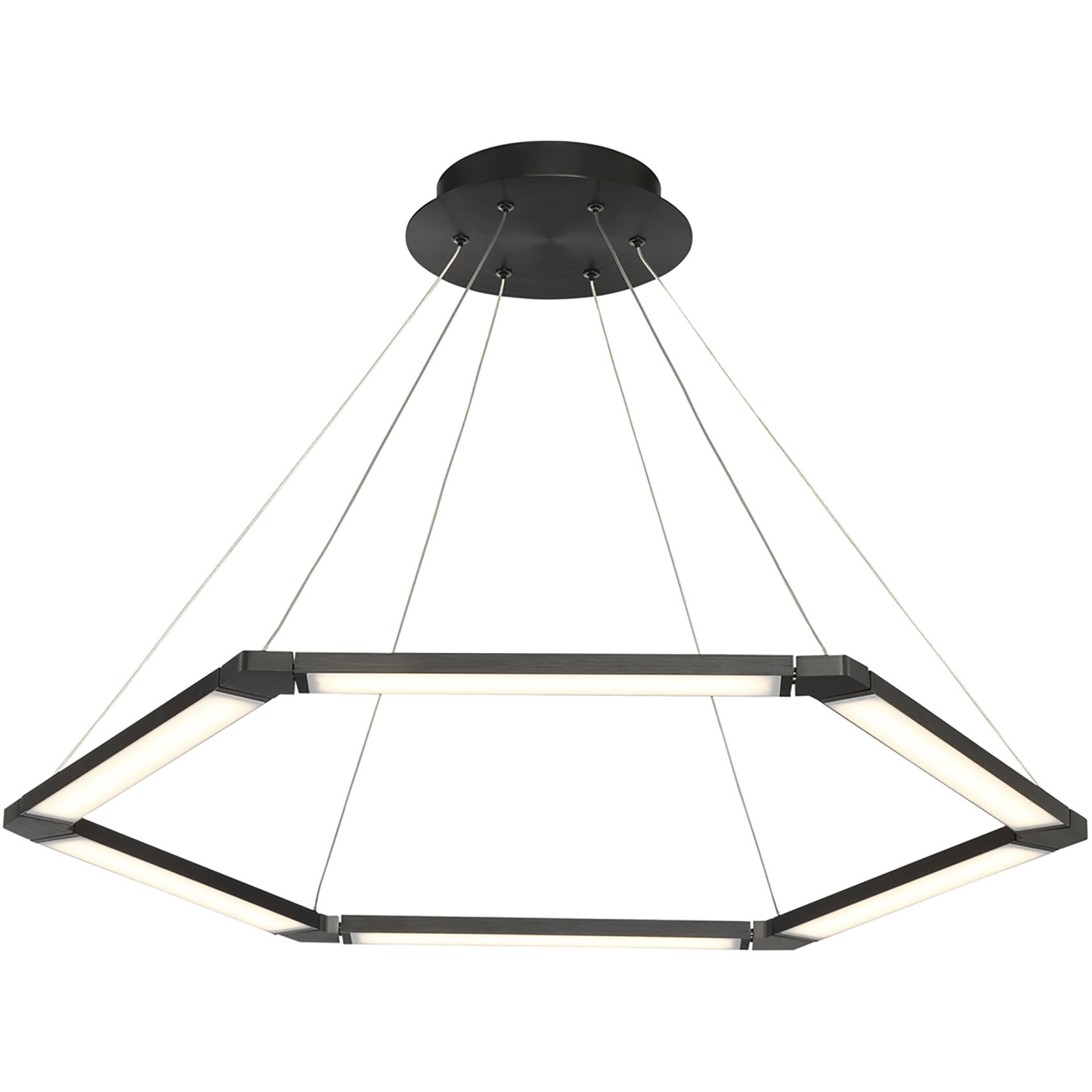 WAC Lighting PD-14032-BK Lune LED 32 inch Black Pendant Ceiling