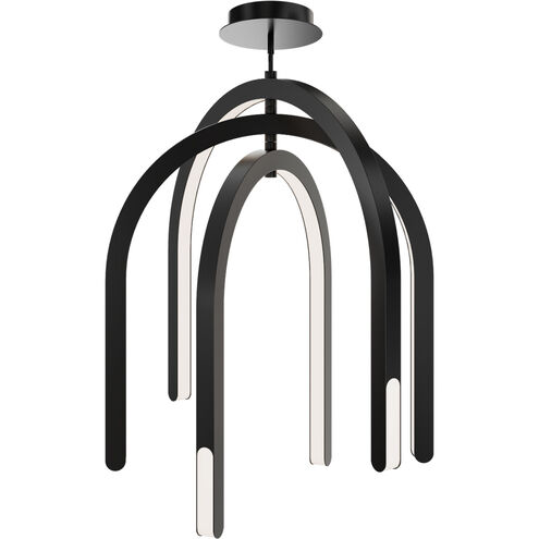 Helmet LED 1.5 inch Black Pendant Ceiling Light in 2700K, dweLED