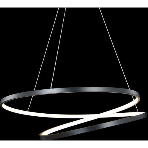 Marques LED 28 inch Black Pendant Ceiling Light, dweLED