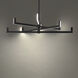 Ferrous LED 22.13 inch Black Chandelier Ceiling Light in 3500K, dweLED