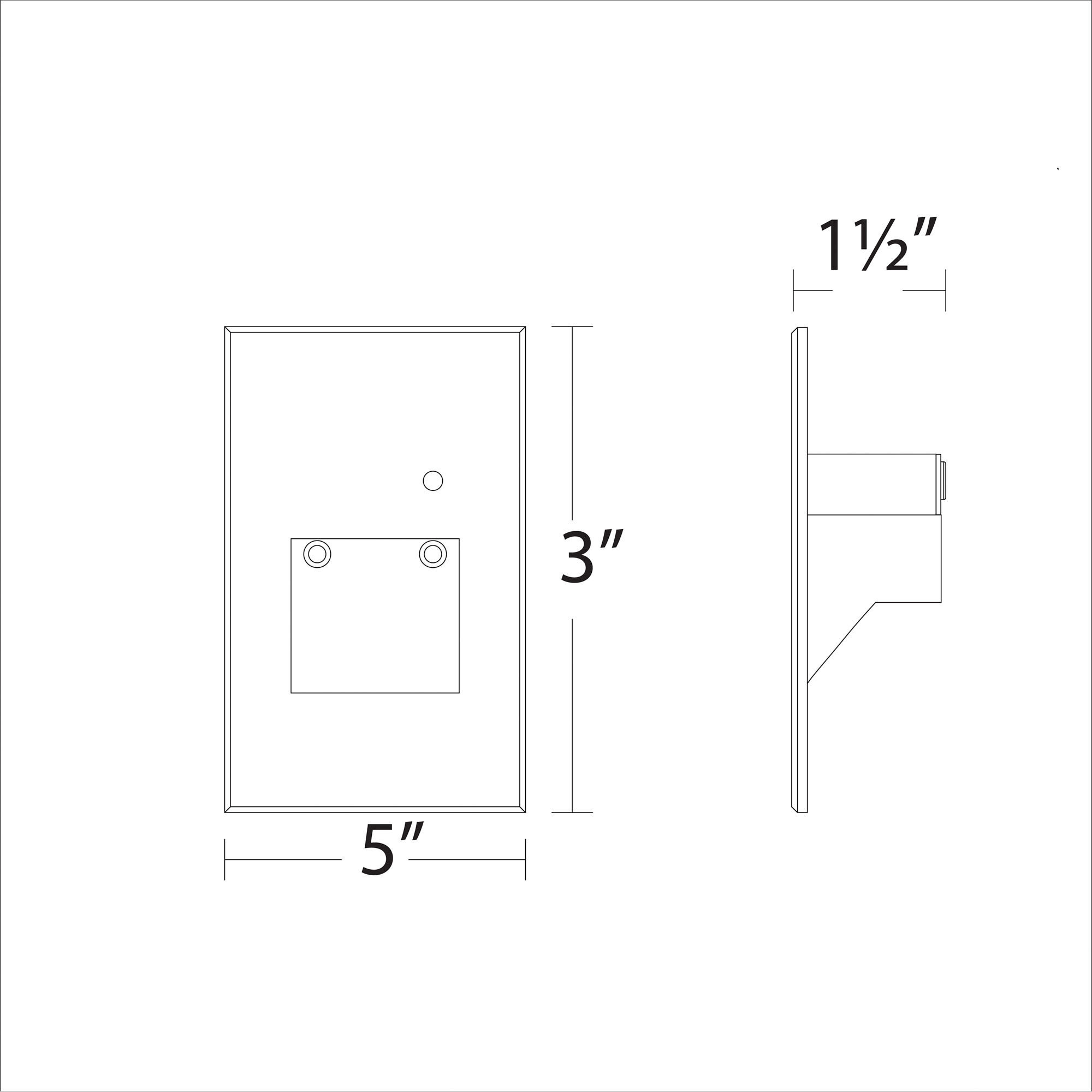 Tyler 120 3.8 watt White Step and Wall Lighting in 3000K, WAC Lighting
