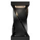Brocade LED 10 inch Black Outdoor Wall Light, dweLED