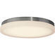 Slice LED 14 inch Brushed Nickel Flush Mount Ceiling Light in 3500K, 15in, dweLED