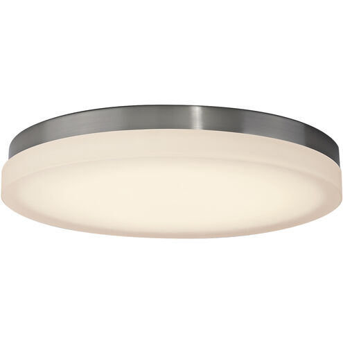 Slice LED 14 inch Brushed Nickel Flush Mount Ceiling Light in 3500K, 15in, dweLED