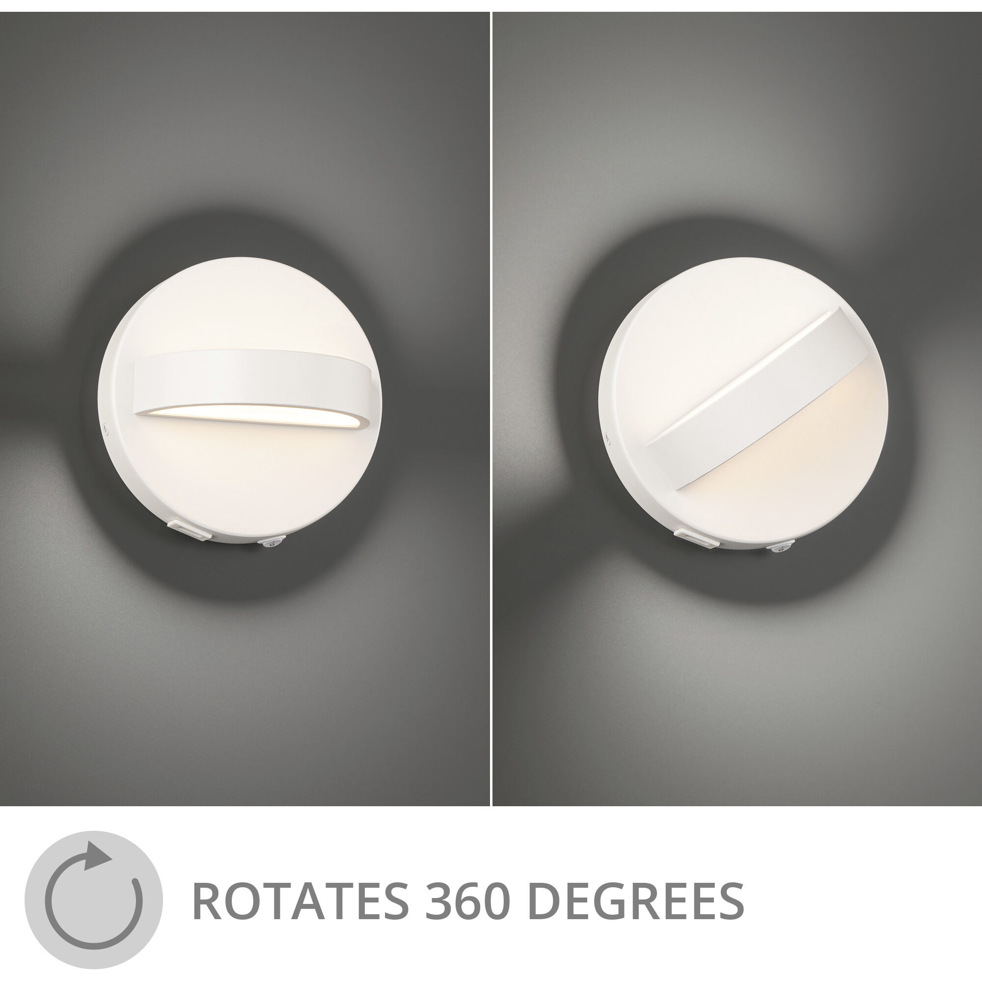 Wink Reading Light Wall Light in White, dweLED