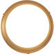 York LED 8 inch Aged Brass Flush Mount Ceiling Light, dweLED