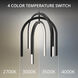 Helmet LED 1.5 inch Black Pendant Ceiling Light in 2700K, dweLED