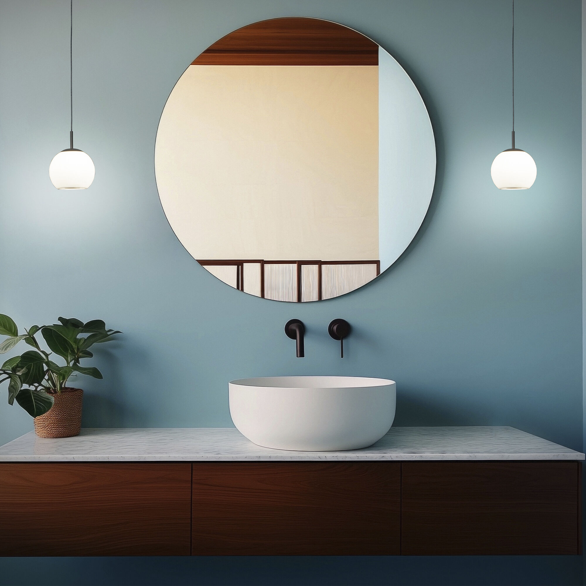 Close Encounters LED 6 inch White Pendant Ceiling Light, dweLED