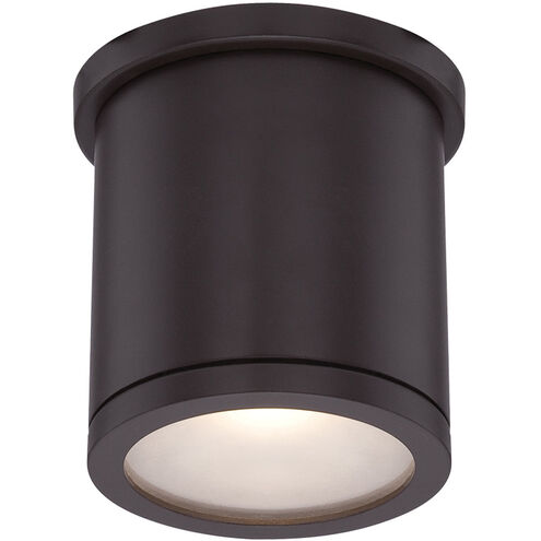 Tube LED 4.5 inch Bronze Outdoor Flush