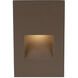 LEDme Step and Wall Lights 277 3.9 watt Bronze On Aluminum Step Light in Blue, LED, 47.62 inch