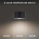 Peek 1 Light 4.88 inch Black Flush Mount Ceiling Light in 3500K, dweLED