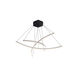Radius LED 55.63 inch Black Pendant Ceiling Light, dweLED