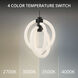 Knot LED 16.38 inch Black Pendant Ceiling Light in 3000K, dweLED