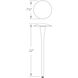 Round 12 5.8 watt Black Path and Area Light in 2700K Warm LED, WAC Landscape