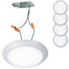 Disc LED 7.4 inch White Flush Mount Ceiling Light