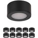 Mini Puck 10 Light 24 Black Puck Lighting Ceiling Light, 10 Pack