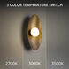 Glamour Wall Sconce Wall Light in 3000K, Aged Brass, dweLED