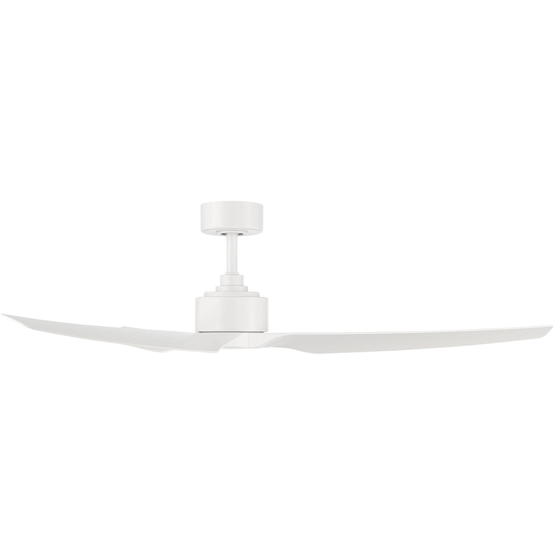 Stella 60 inch Matte White Downrod Ceiling Fans, Smart Fan
